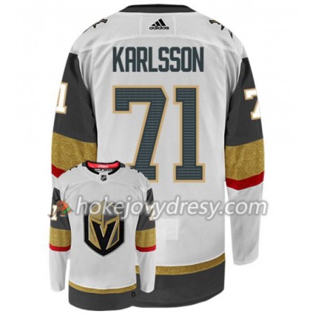 Pánské Hokejový Dres Vegas Golden Knights WILLIAM KARLSSON 71 Adidas Bílá Authentic